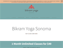 Tablet Screenshot of bikramsonoma.com